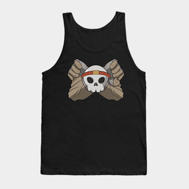 Muay Thai crew Jolly Roger pirate flag (no caption) Tank Top by RampArt